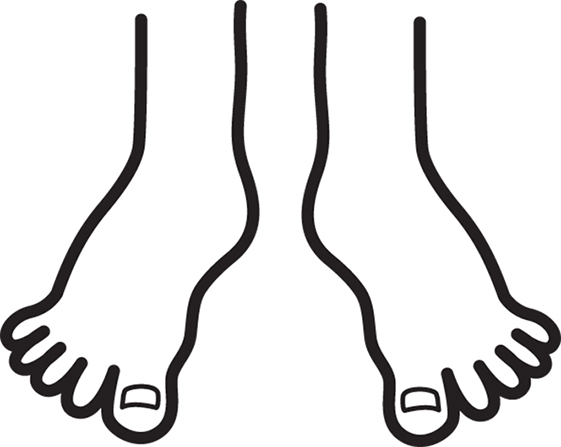 Foot Outline Clipart