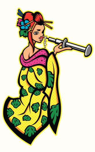 Geisha Quarter Of Kyoto Clip Art, Vector Images & Illustrations ...