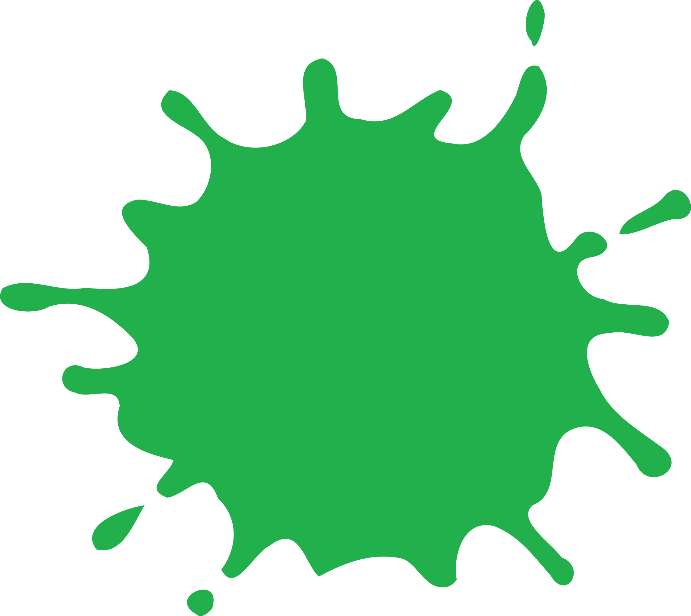 Green Splat Vector Clipart - Free Public Domain Stock Photo