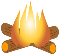 Clip Art Fire Log Clipart