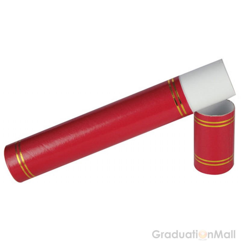 Graduation Certificate Scroll Holder-Red