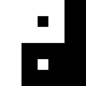 Rectangle Yin Yang clip art - vector clip art online, royalty free ...