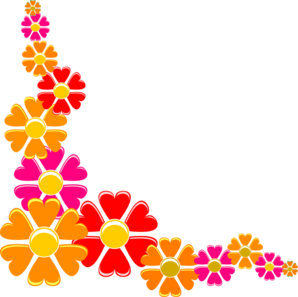 Orange-red Flower clip art - vector clip art online, royalty free ...