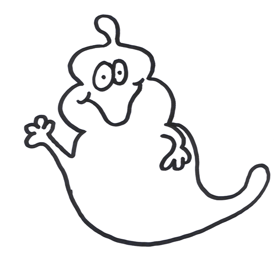 Ghost - Halloween Coloring Pages