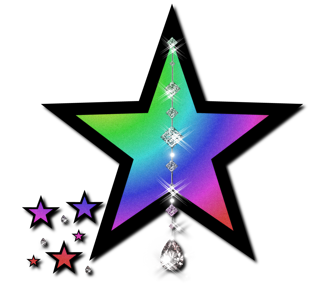 deviantART: More Like Multi Coloured Star Clip Art 1 by =