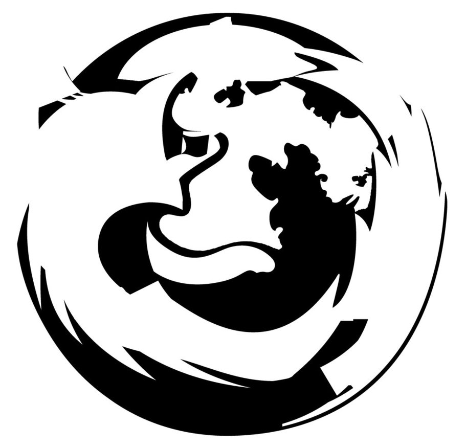 Mozilla Firefox Logo - Stencil by Ankisc