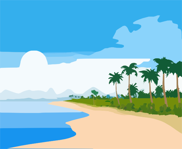 Beach Scene Clipart Clip Art