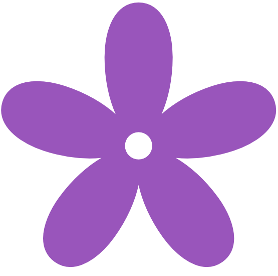Retro Flower 8 Color Colour Deep Lilac Peace xochi.info ...