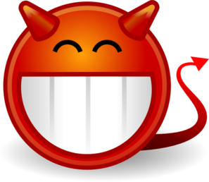 Face Devil clip art - vector clip art online, royalty free ...