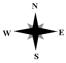 North East West South Compass - ClipArt Best