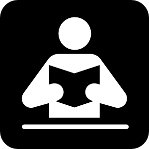 Person Reading Book 2 clip art - vector clip art online, royalty ...