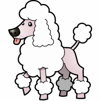 Cartoon Poodle Photo Sculptures, Cutouts and Cartoon Poodle Cut Outs