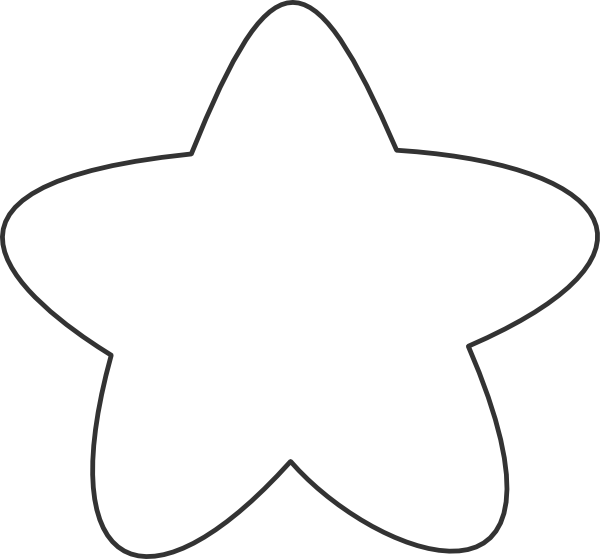 White Star Outline clip art - vector clip art online, royalty free ...