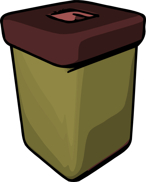 Trash Can clip art - vector clip art online, royalty free & public ...