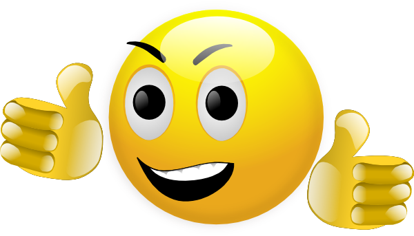 Smiley Thumbs Up clip art - vector clip art online, royalty free ...