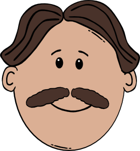 Man Face World Label clip art - vector clip art online, royalty ...