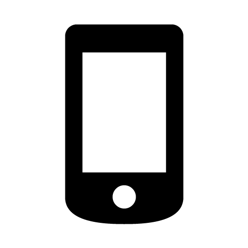 Black mobile phone 8 icon - Free black mobile phone icons