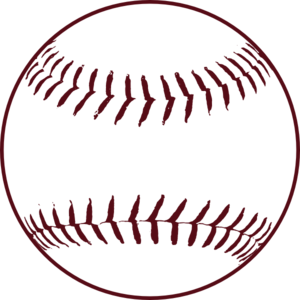 Maroon Softball clip art - vector clip art online, royalty free ...