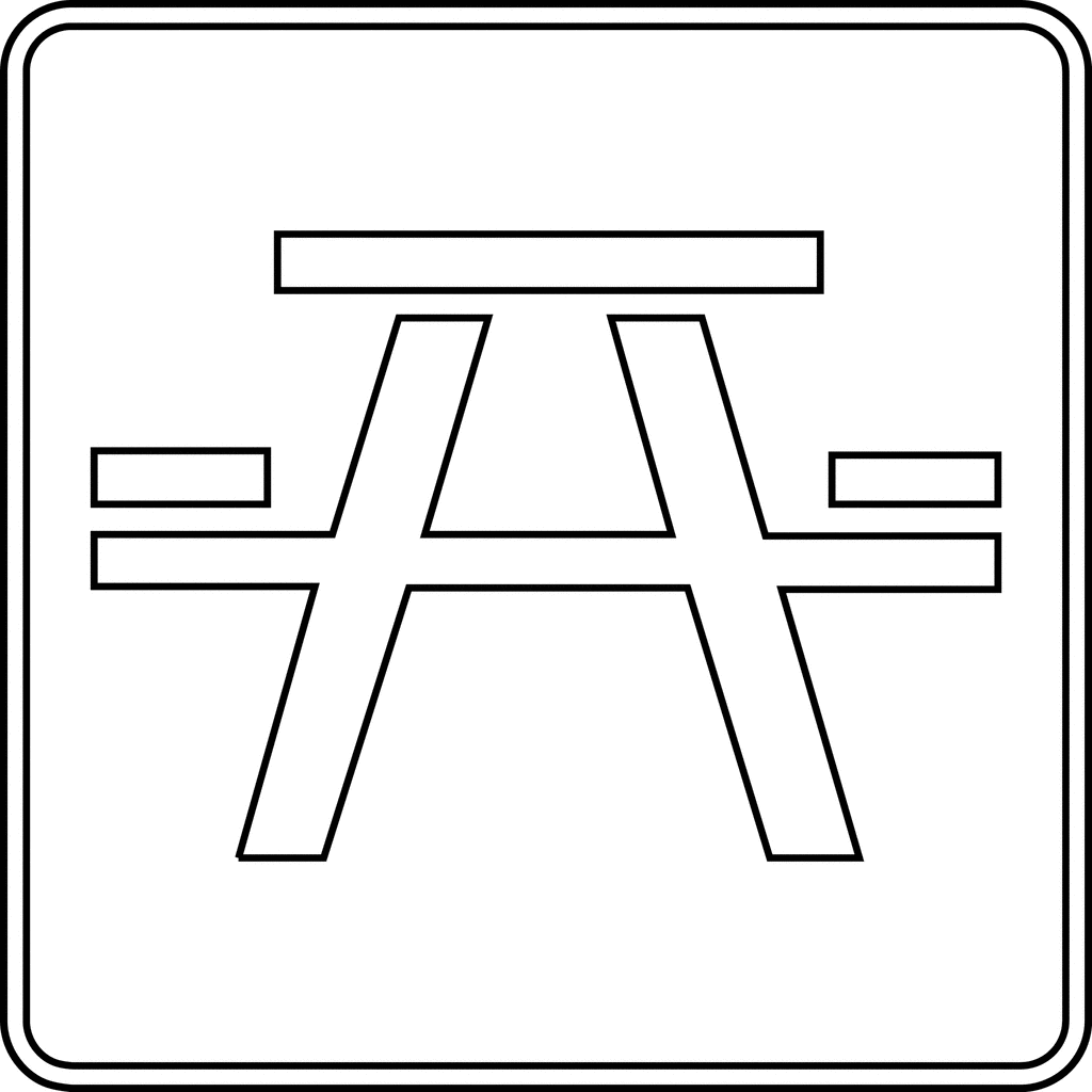 Picnic Area, Outline | ClipArt ETC