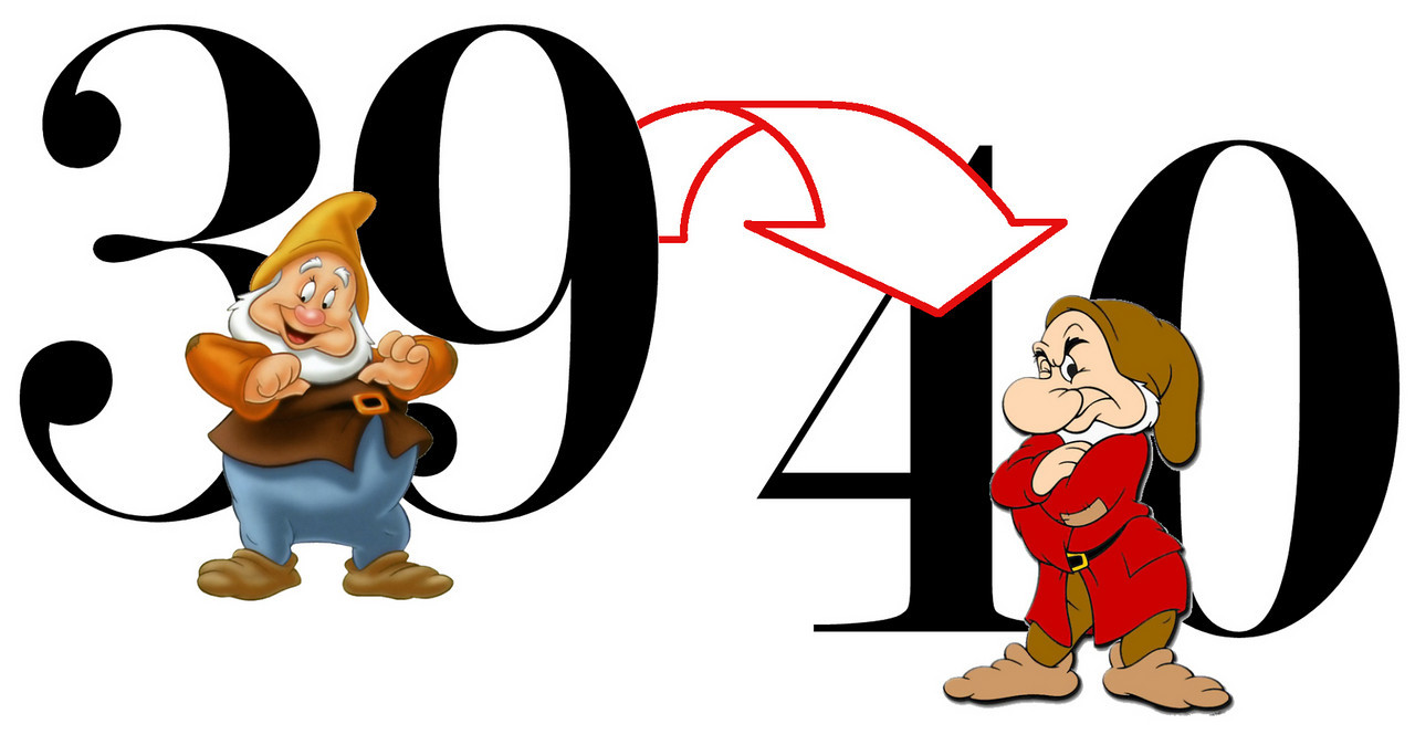 Happy 40th birthday clipart free