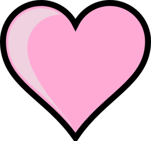 Pink heart clipart png