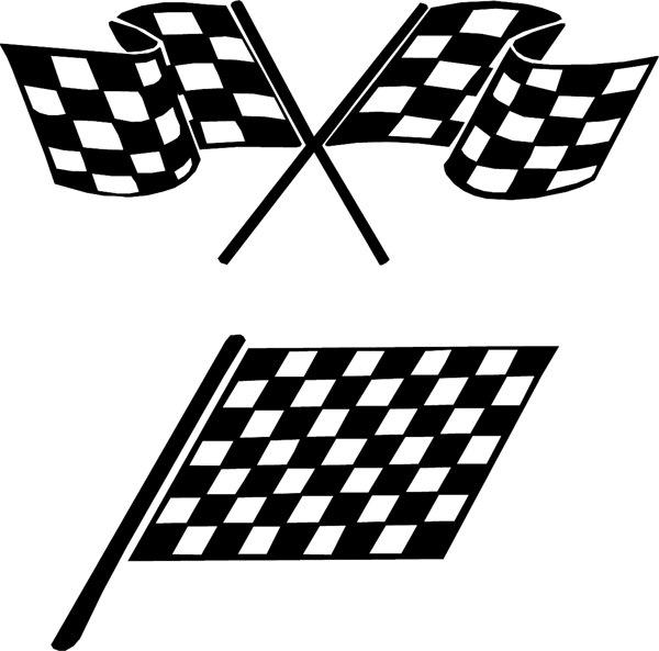 Wavy Checkered Flag - ClipArt Best