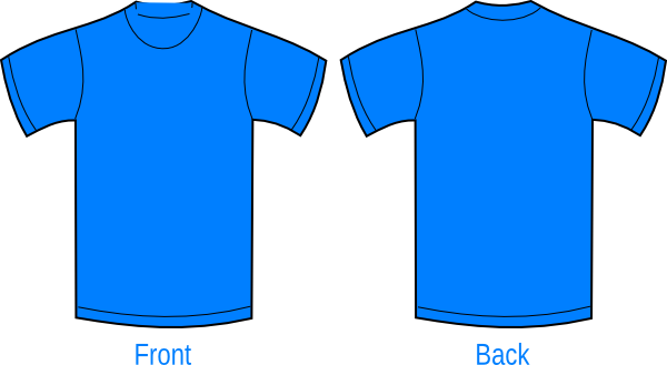 Blue t-shirt clipart