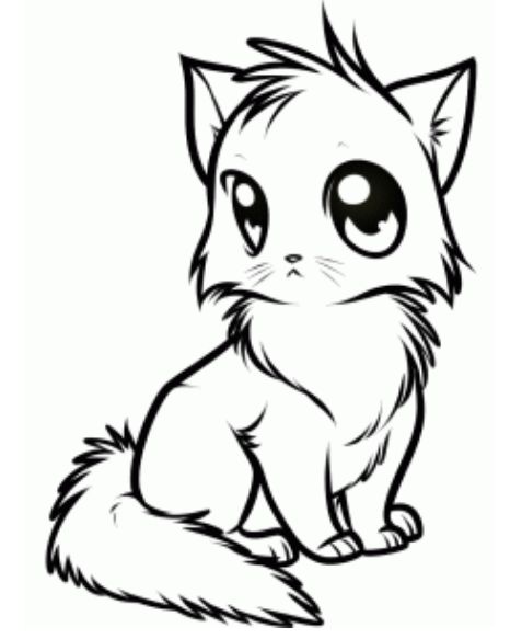 Cute Cat Drawing | Cute Drawings ...