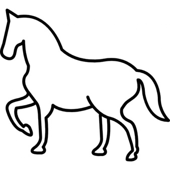 Horse Outline Vectors, Photos and PSD files | Free Download