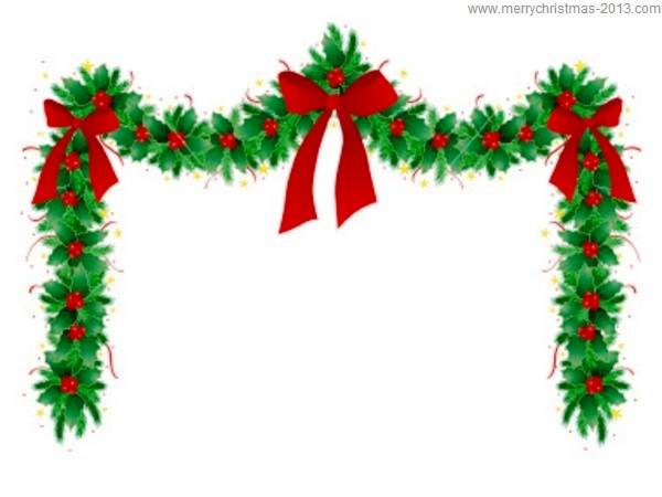 Christmas border clipart for word