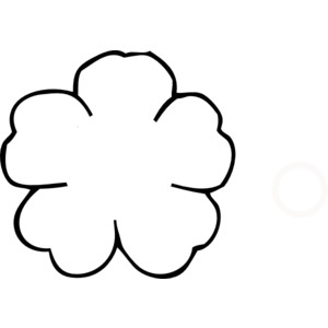 Flower Outline No Center clip art - Polyvore