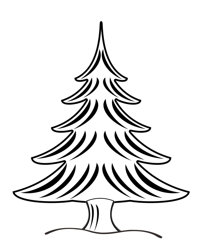 Free Christmas Clip Art Black And White - Free ...