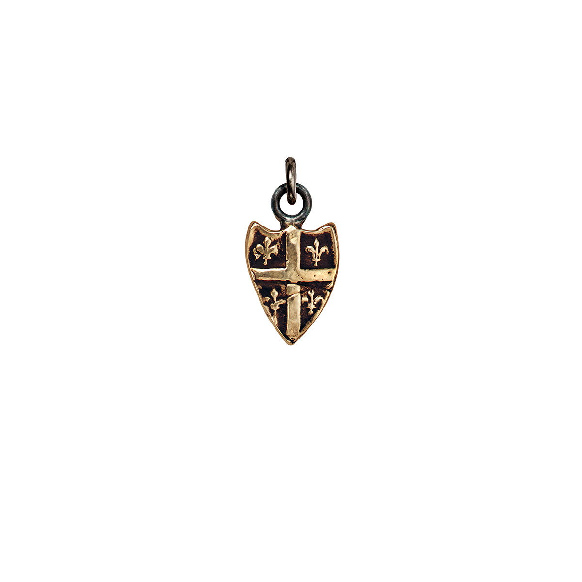 Fleur de Lys Shield Talisman Charm - Pyrrha