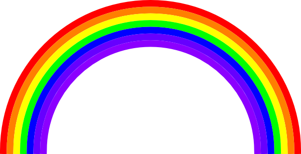 Cartoon rainbow clipart