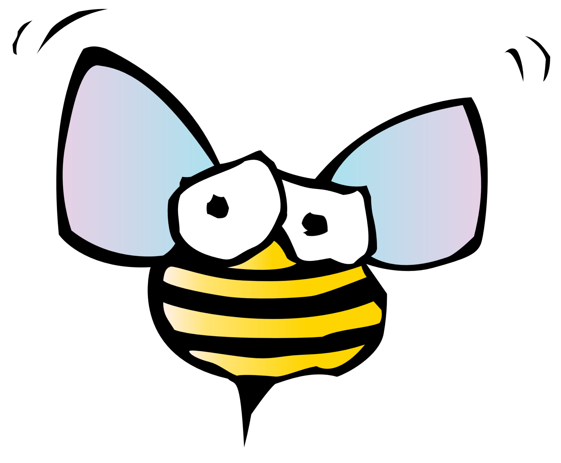 Bee Line Art Clipart - Free to use Clip Art Resource