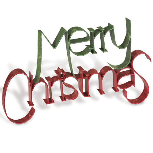 Glitter Merry Christmas Word Art [114822] - $16.50 : OChristmas ...