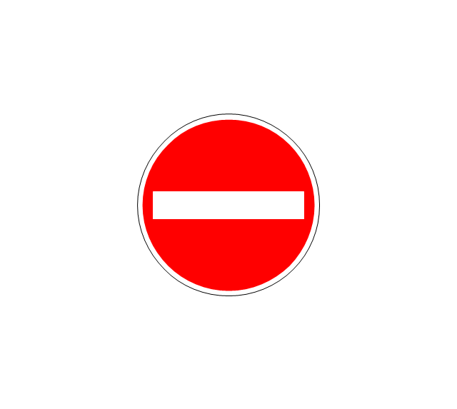 Road signs - Vector stencils library