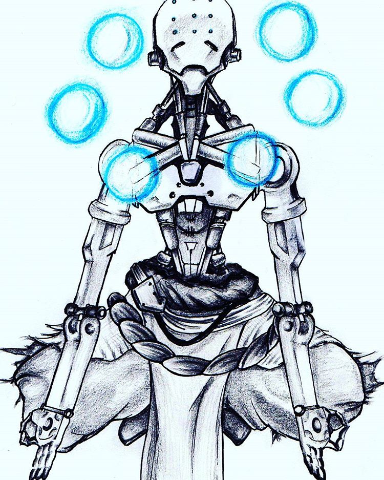 So here's a kind of finished zenyatta #overwatch #zenyatta ...