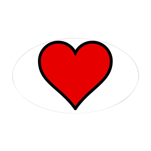 Plain Red Heart w/ black outline Decal by symbology - ClipArt Best ...