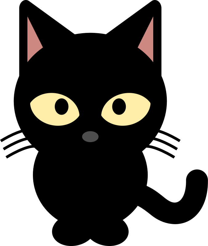Black Cat Clip Art - Tumundografico