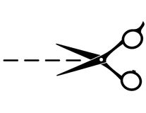 Clip Art Scissors Dotted Line Clipart
