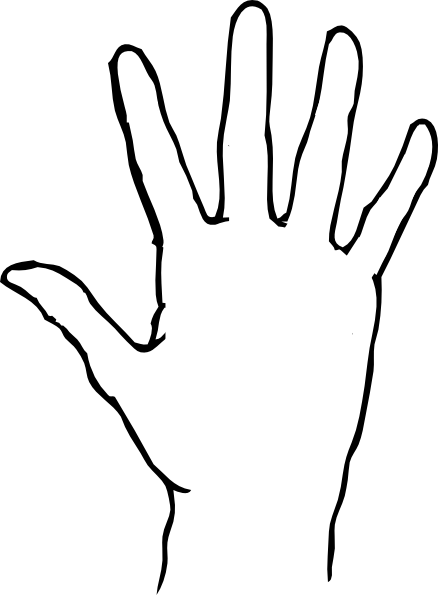 Hand Outline Template Printable - ClipArt Best