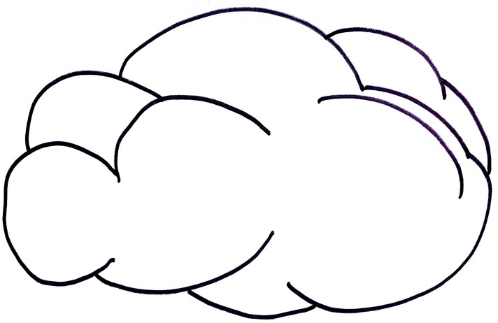 Best Photos of Preschool Cloud Template - Cloud Cut Out Template ...