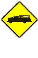 Firestation Ahead Symbol