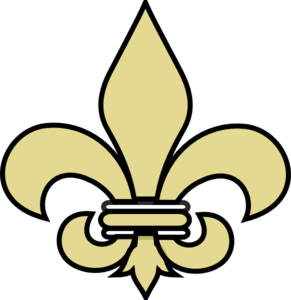 Fleur De Lis Gold With Black clip art - vector clip art online ...