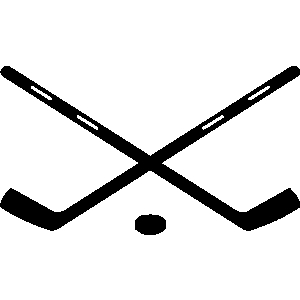 Hockey sticks clipart