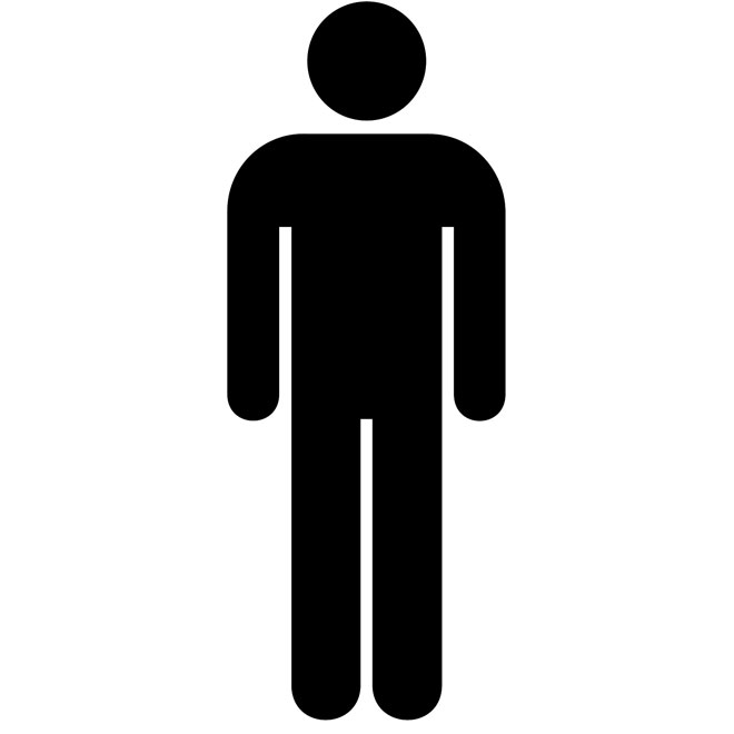 Mens restroom clipart