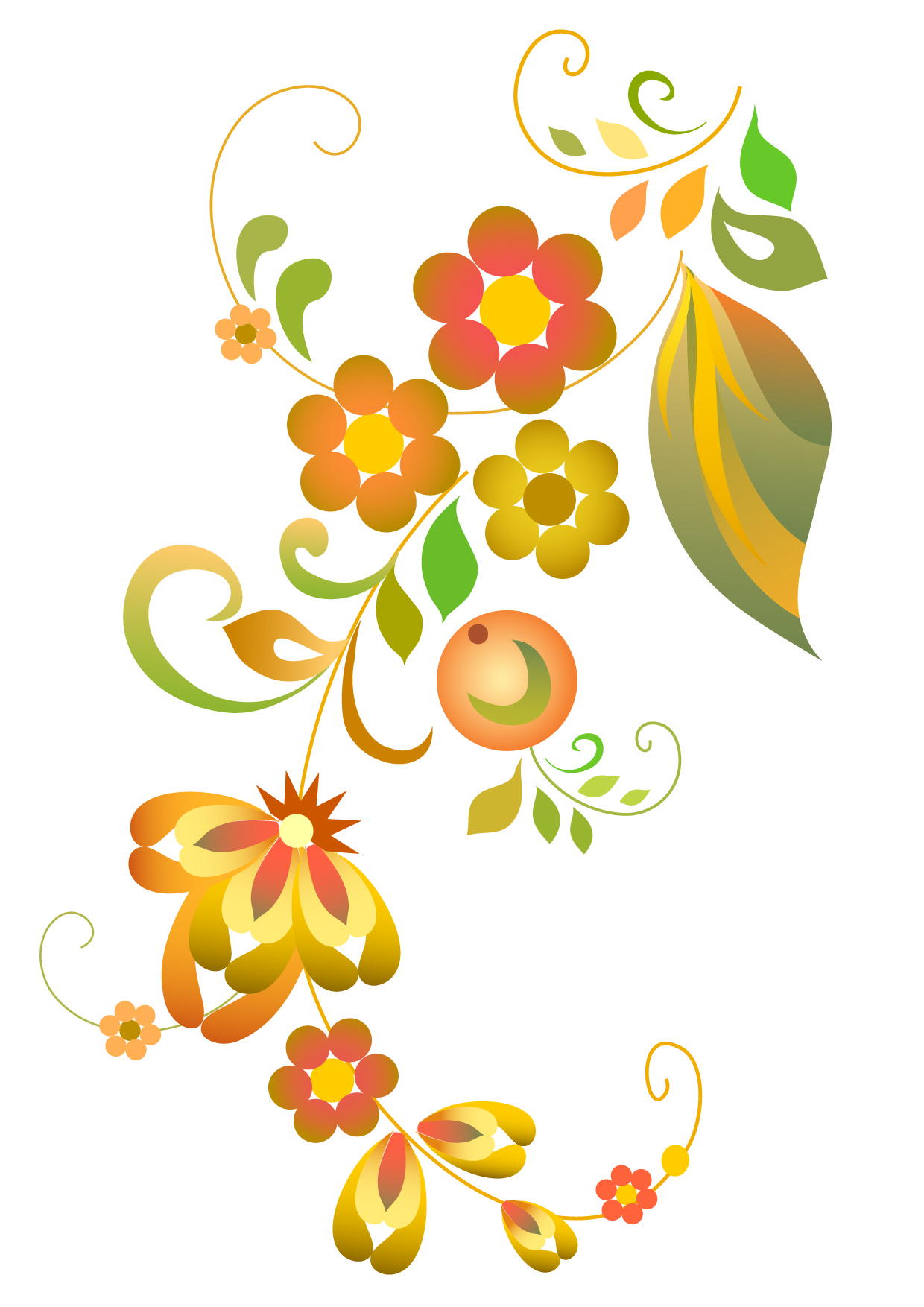 Floral clipart ai