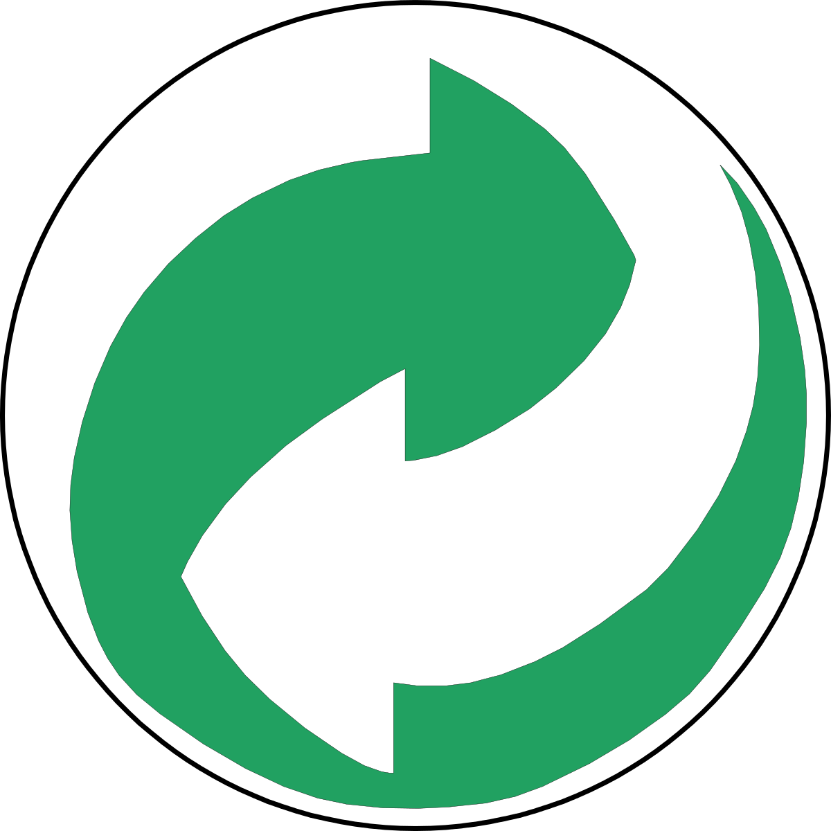Recycling Symbol Green And White Arrows Clipart by palomaironique ...