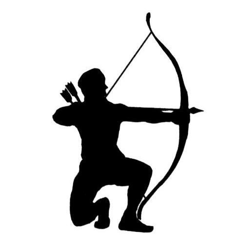 Pix For > Hunting Bow And Arrow Silhouette